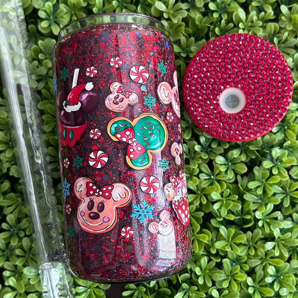 Mickey Mouse glass cup